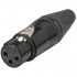 NEUTRIK NC3FXX-B Connecteur XLR Femelle 3 Pôles Plaqué Or Ø8mm (Unité)