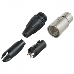 Neutrik NC3FXX Connecteur XLR Femelle plaqué Argent Ø 8mm (Unité)