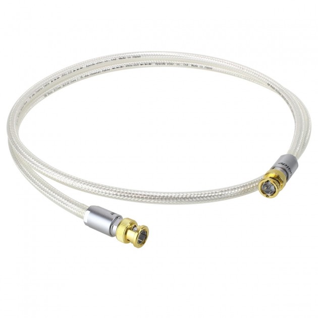 Audiophonics - OYAIDE DB-510 Coaxial BNC Cable 75 Ohm Silver 1m (Unit)