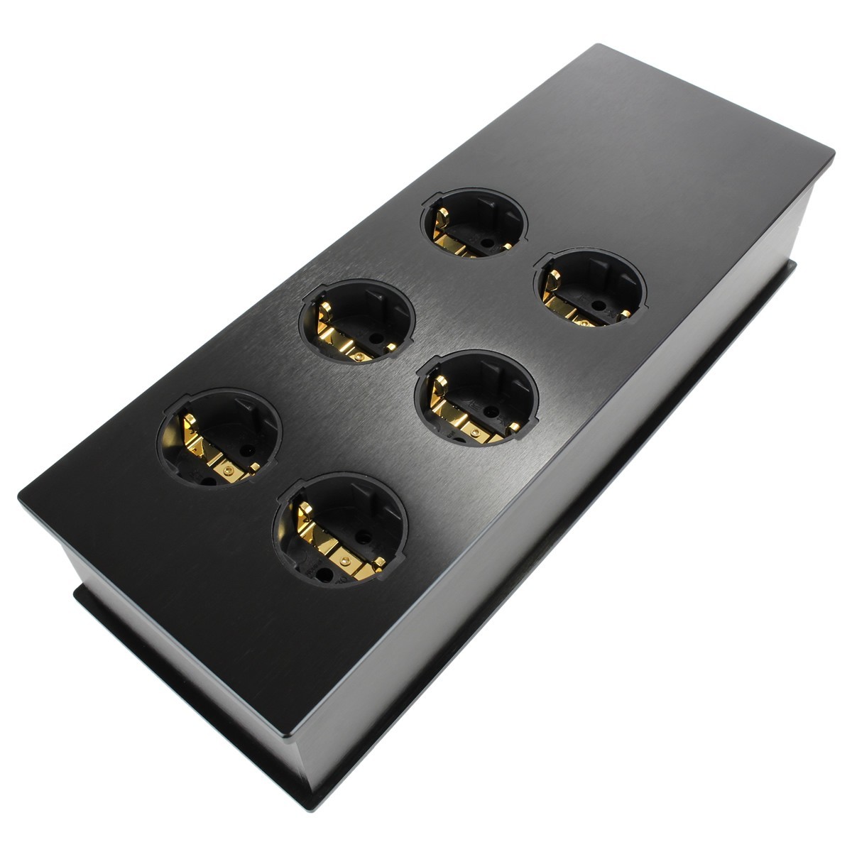AUDIOPHONICS MPC6 Aluminium Power Distributor 6 sockets Gold NEOTECH Black