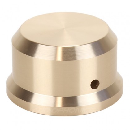 Knob Aluminium D Shaft 38x22mm Ø6mm Gold for Potentiometer