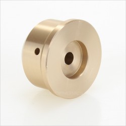 Knob Aluminium D Shaft 38x22mm Ø6mm Gold for Potentiometer