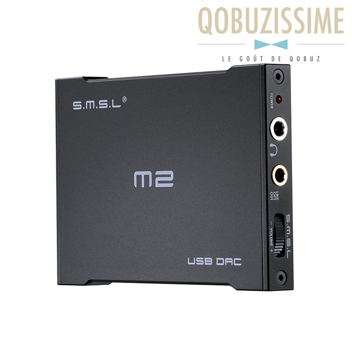 SMSL M2 DAC USB ES9023 24bit 96kHz Amplificateur casque 130mW 32 Ohm Noir