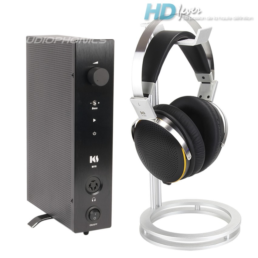 KINGSOUND M-10 Amplificateur & KS-H4 Casque Electrostatique Pack Noir