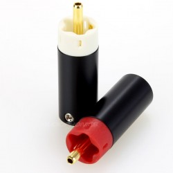 ELECAUDIO TE-RC85S RCA Plugs Tellurium Copper Gold Plated Ø 8.5mm (Pair)