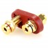 ELECAUDIO female Banana Plug Gold Plated Ø3.8mm (Pair)