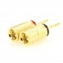 MONACOR SPC-425/P Gold plated Reducers for Speaker Cables 2mm (Pair)