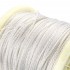 Unbalanced interconnect braided wire Headphone Alloy Silver PTFE Ø2mm