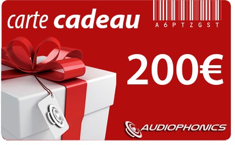 Carte Cadeau AUDIOPHONICS - 200€