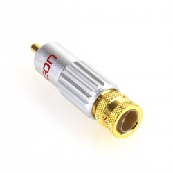 Hicon CM13-RED RCA Plug Gold Plated Ø 8mm (Unité)