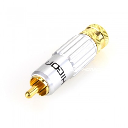 Hicon CM13-NTL RCA Plug Gold Plated Ø 8mm (Unité)