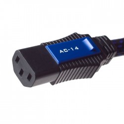PANGEA AC-14 IEC- Câble secteur triple Blindage OFC 3x2mm² 2.0m
