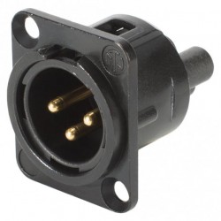 NEUTRIK NC3FDS1 Female XLR socket / inlet Gold plated