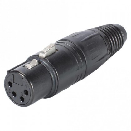 Neutrik NC4FX-BAG Connecteur XLR Femelle 4 Pôles Ø 8mm (Unité)