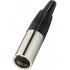 MONACOR XLR 407/P Gold Plated 4 Way Male Mini XLR Connector (Unit)