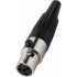 MONACOR XLR 407/J Connecteur Mini XLR Femelle 4 Pôles Plaqué Or avec Verrouillage (Unité)