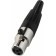 Monacor XLR 407/J mini femelle plug 4 pin with clamping