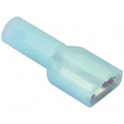 Insulated Female Blade Terminal 6.3mm 1-2mm² Blue (x10)