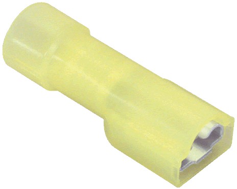 Cosse Plate Femelle Isolée 3-5mm² Jaune (Set x10)