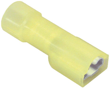 Insulated Female Blade Terminal 3-5mm² Yellow (Set x10)