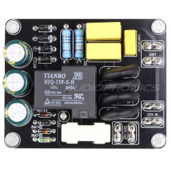 Power on and delay softstart board for amplifier