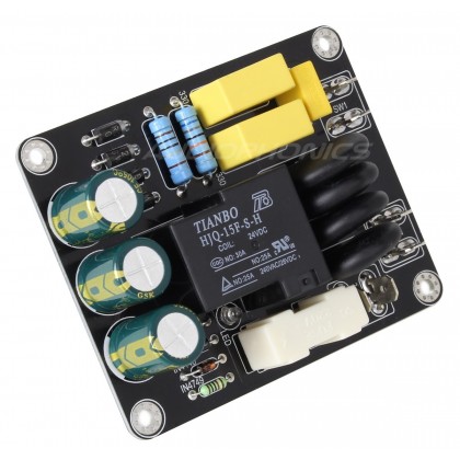 Power on and delay softstart board for amplifier