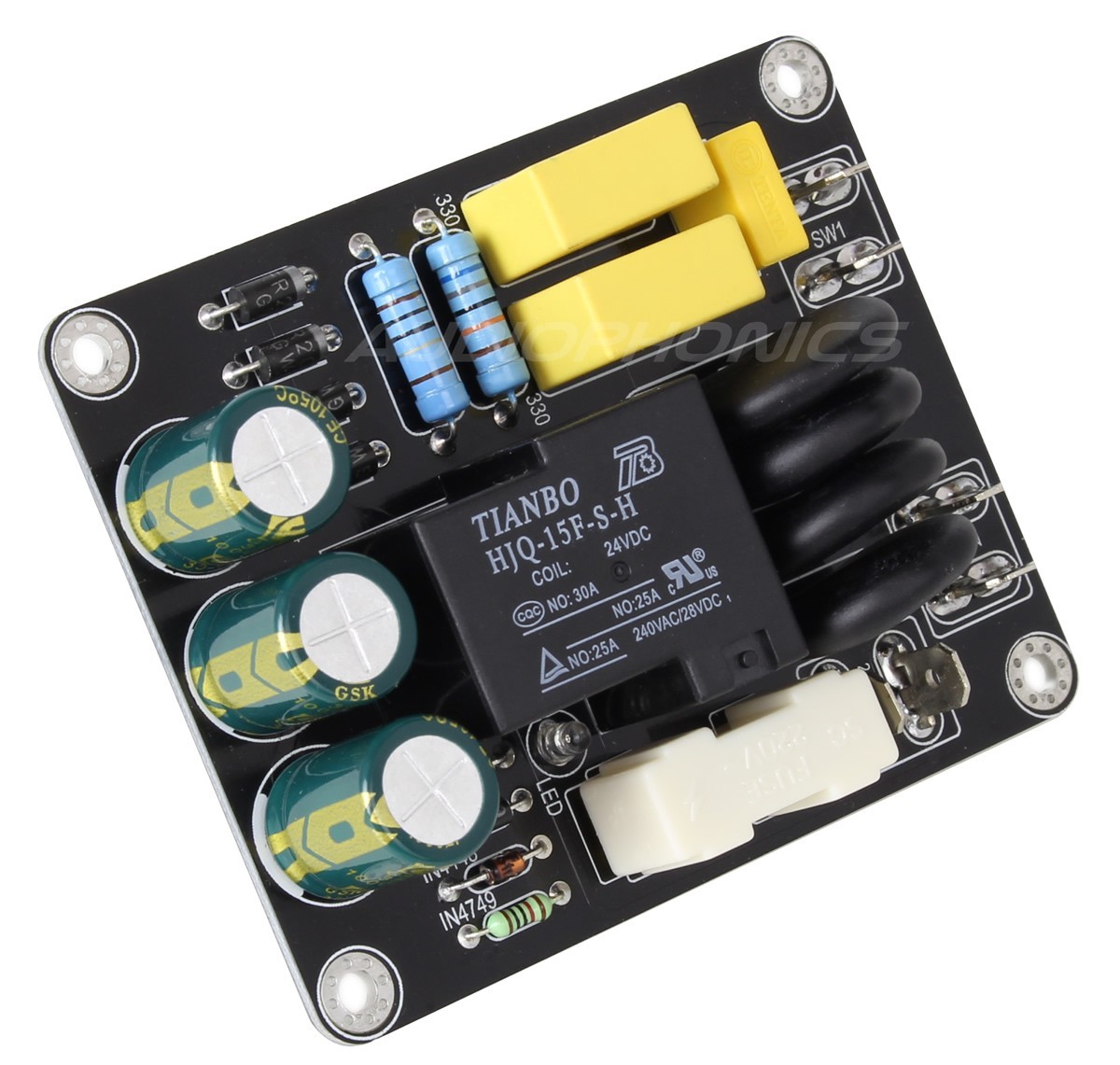 Power on and Delay Softstart Board for Amplifier