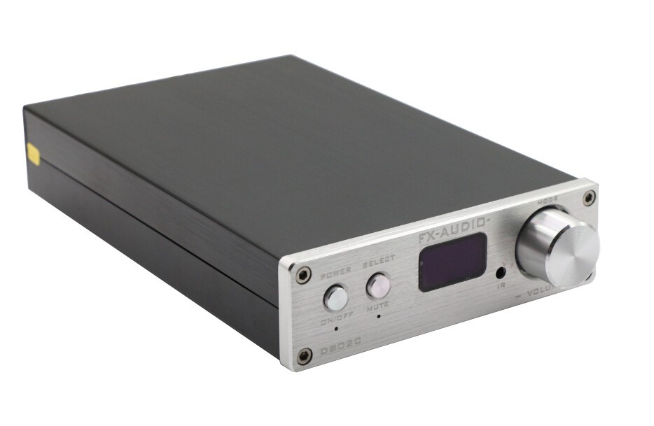 FX-AUDIO D802C Amplificateur FDA Bluetooth 3.0 Class D STA326 2x50W 8 Ohm Silver