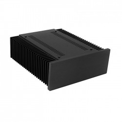 Hifi 2000 Boîtier avec Dissipateur 2U 250mm Façade 10mm Noir