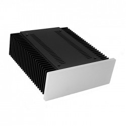 Hifi2000 MiniDissipante Chassis Heatsink 2U 250mm 10mm Silver front panel