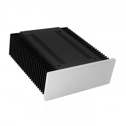 Hifi2000 MiniDissipante Chassis Heatsink 2U 250mm 10mm Silver front panel