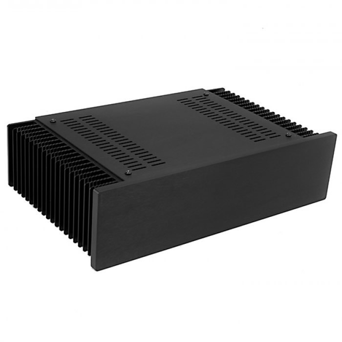 Hifi 2000 MiniDissipante Chassis Heatsink 2U 200x250mm 10mm Black front panel