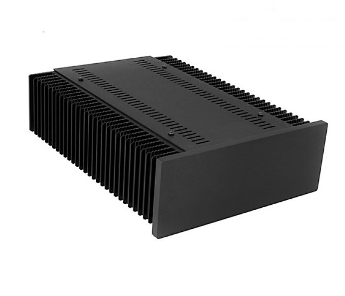 Hifi 2000 MiniDissipante Chassis Heatsink 2U 300x150mm 10mm Black front panel