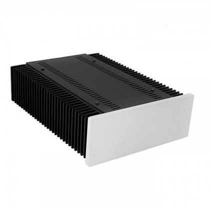 Hifi2000 MiniDissipante Chassis Heatsink 2U 300mm 10mm Silver front panel