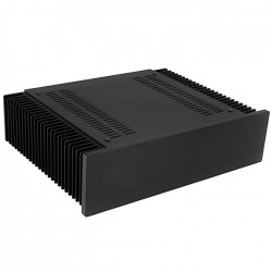 Hifi2000 MiniDissipante Chassis Heatsink 2U 250mm 10mm Black front panel