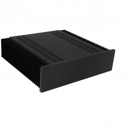 Hifi 2000 Boîtier avec Dissipateur 2U 300mm Façade Noire 10mm