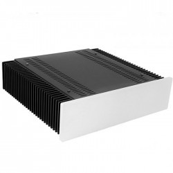 Hifi 2000 MiniDissipante Chassis Heatsink 2U 300x250mm 10mm Silver front panel