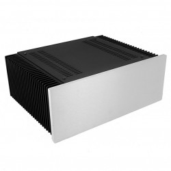 Hifi 2000 Boîtier avec Dissipateur 3U 250mm Façade Silver 10mm