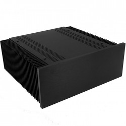 Hifi2000 MiniDissipante Chassis Heatsink 3U 300mm 10mm Argent front panel