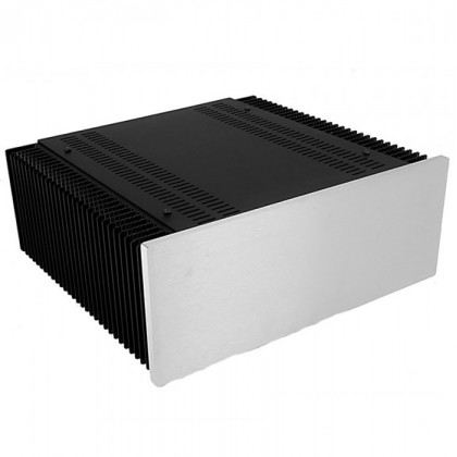 Hifi2000 MiniDissipante Chassis Heatsink 3U 300mm 10mm Silver front panel