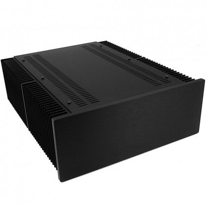 Hifi2000 MiniDissipante Chassis Heatsink 3U 400mm 10mm Black front panel