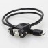 Panel Mount Micro USB male to Female 5 Pin USB-B 50 cm