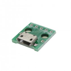 Female Micro USB Type B 5 Pin Connector SMT With PCB