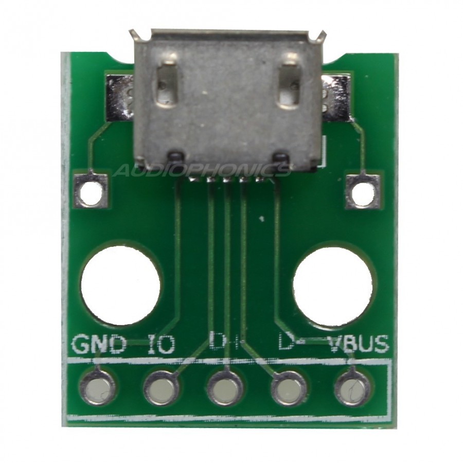 Jack; USB B Micro; On PCBs; SMT 5 St THT; pin:5; horizontally; Black