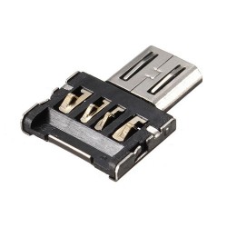 Micro-USB Male to USB-A Male OTG Adapter Converter