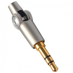 Jack 3.5mm male articulated connector Plug Audio to solder
