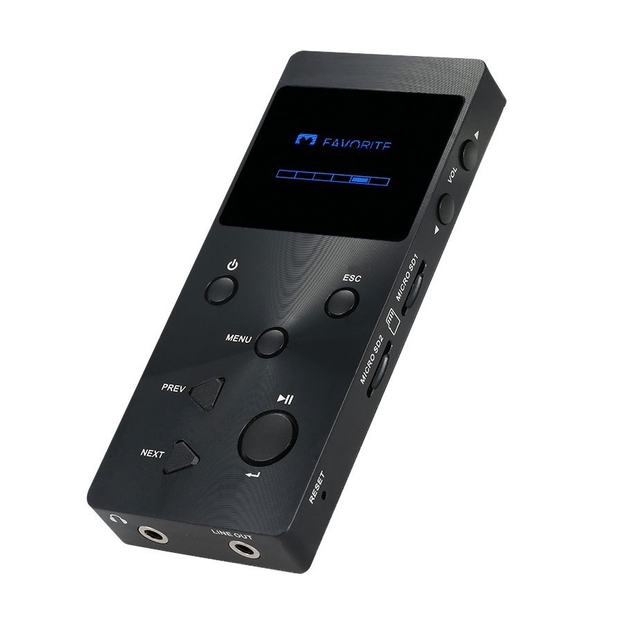 xDuoo X3 DAP Digital Audio Player 24Bit/192Khz DSD CS4398 noir Audiophonics