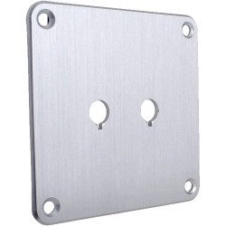 DAYTON AUDIO SBPP-SI Aluminium plate for binding posts Silver