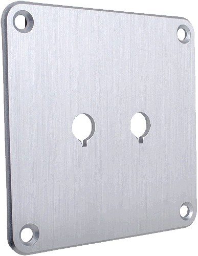 DAYTON AUDIO SBPP-SI Plaque aluminium Argent pour borniers