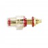 ELECAUDIO BP-205 Isolated Acrylic Terminal Block Gold Plated V2 (Red)